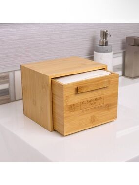 Clean Skin Club Clean Towels XL Original + Bamboo Container - Drawer - 50ct
